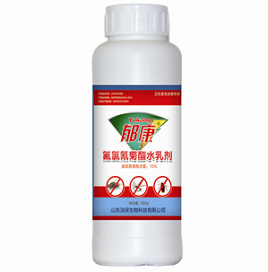 郁康10%氟氯氫菊酯水乳劑，500g/瓶
